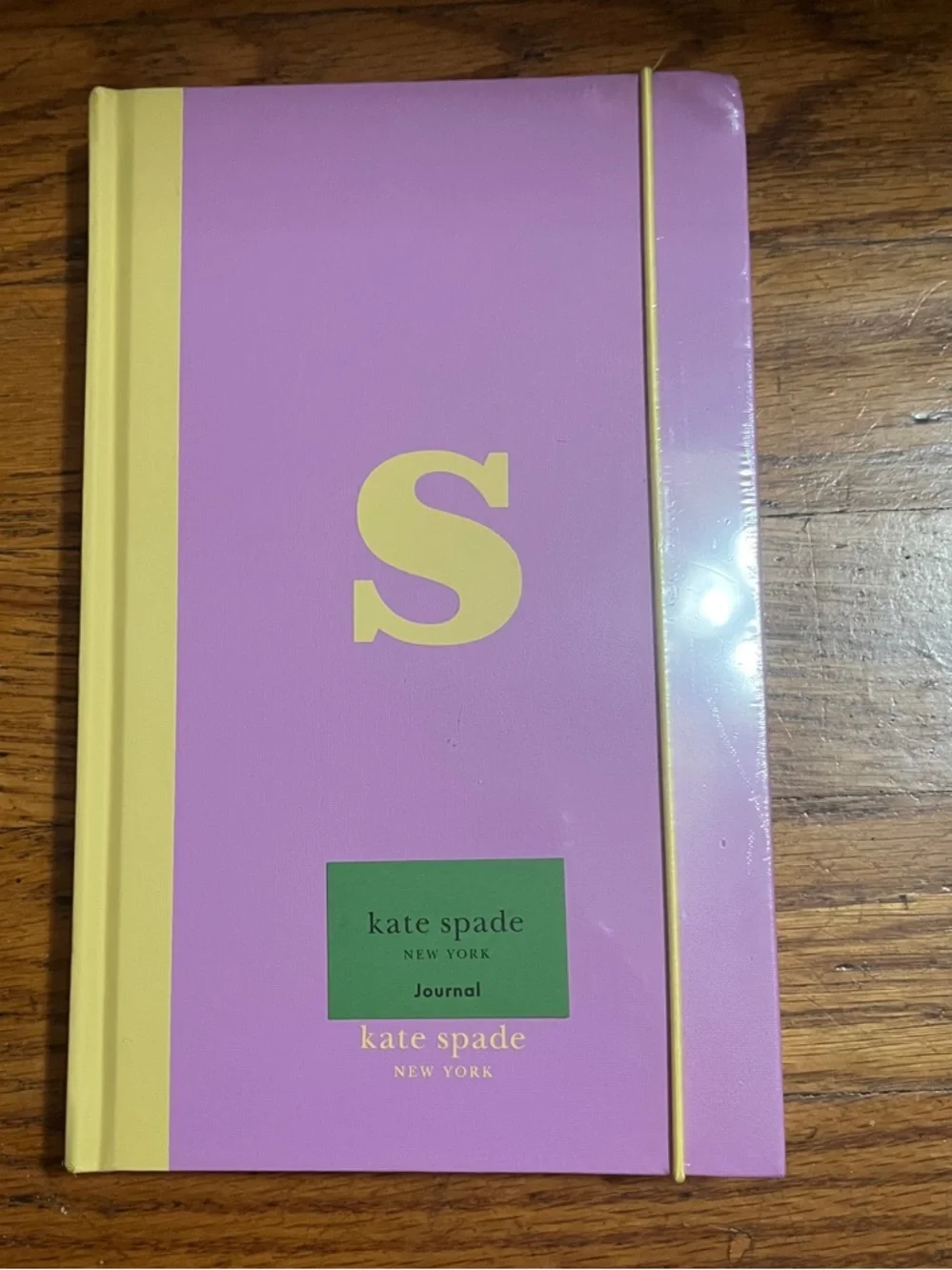 NWT Kate Spade Just Mine Bookcloth Monogrammed Journal with Ribbon Bookmark